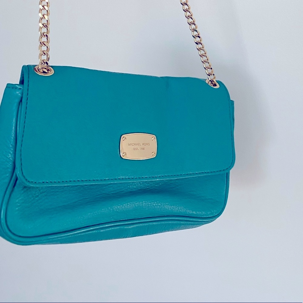 Michael kors teal purse